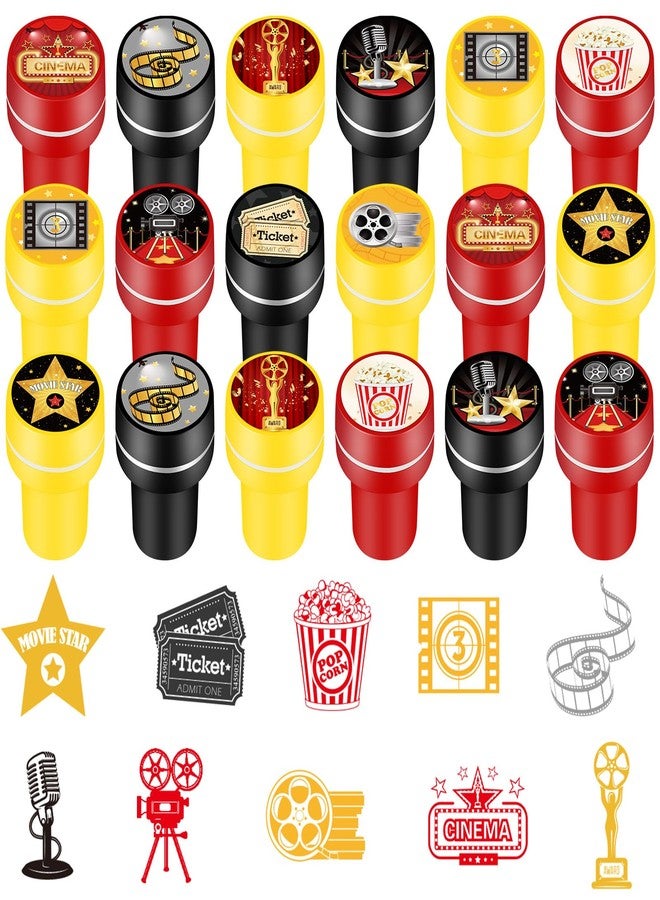 Qilery 60 Pcs Movie Night Party Favors Movie Night Stampers Birthday Party Supplies Goody Bag Stuffer Filler Friends Theme Favors Decorations Prizes - Image 1